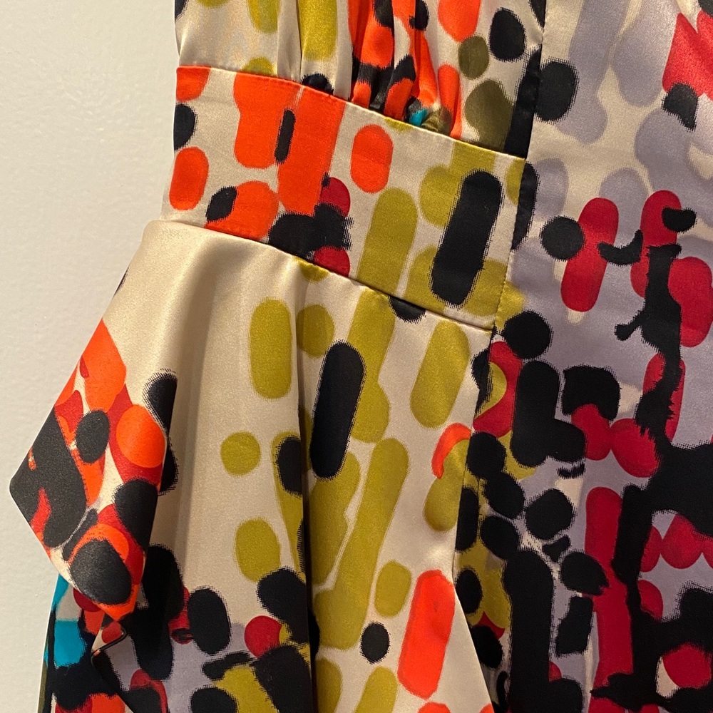 Jessicas simpson , Colorful Abstract Print Dress - Picture 13 of 14